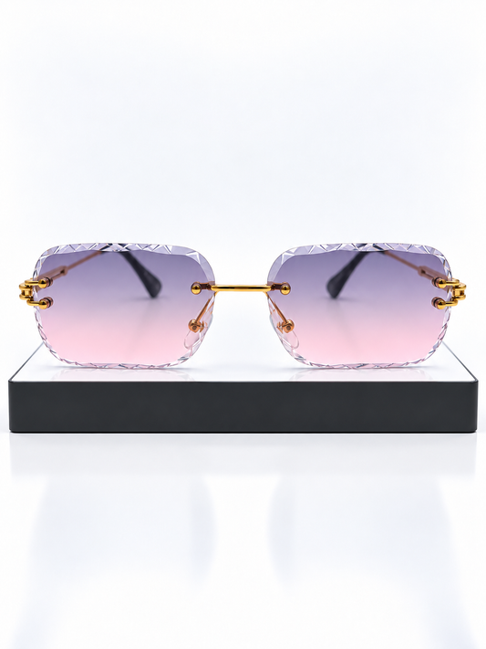 Crystal Cut Purple Pink