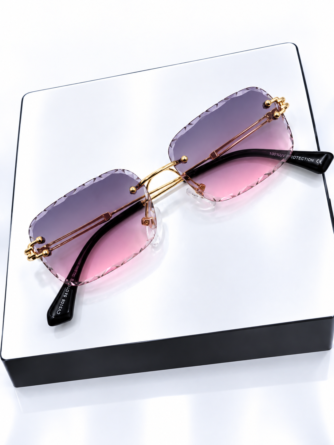 Crystal Cut Purple Pink